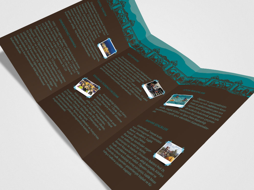 Dumlupınar Üniversitesi Broşür Tasarımı | Vedat ŞEKER