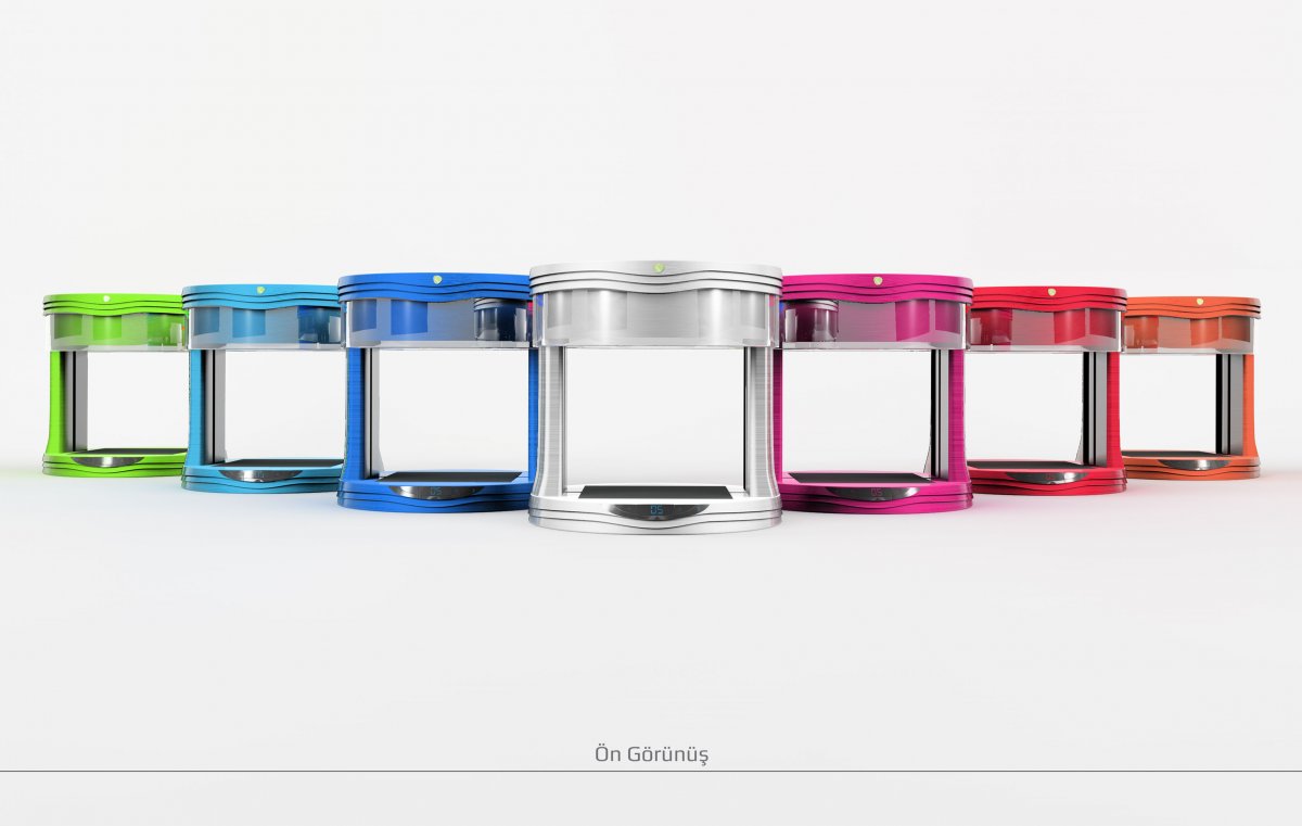 Kuartek proje tasarım 3d printer, endüstriyel tasarım | Vedat ŞEKER