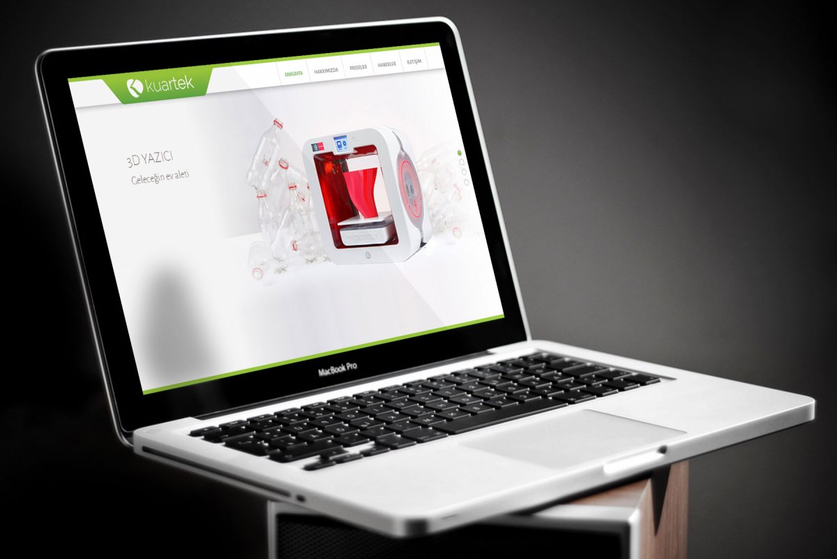 Kuartek proje tasarım web site arayüzü ve yazılımı | Vedat ŞEKER